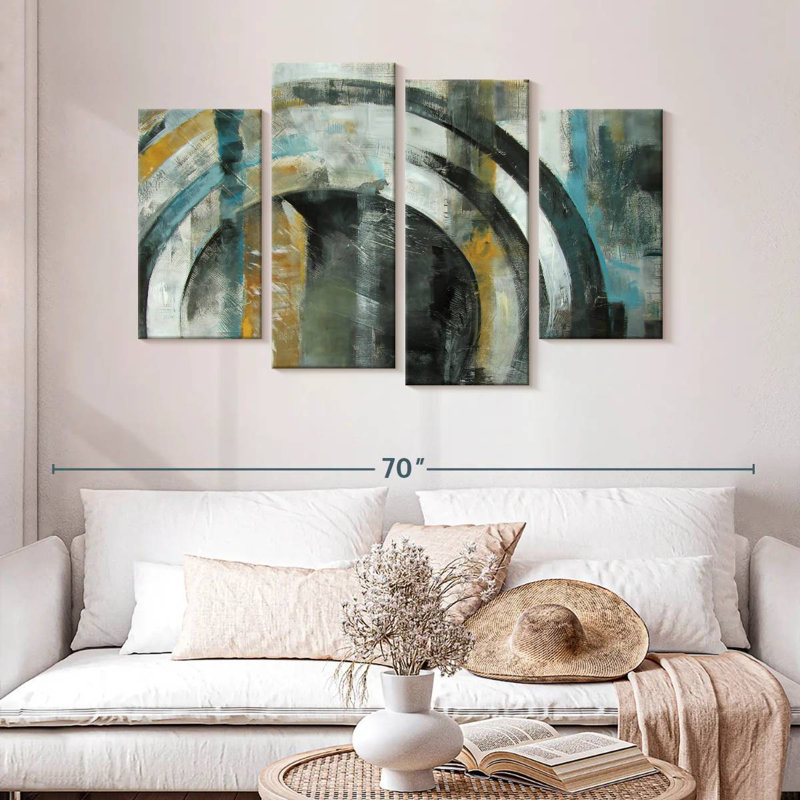 Avery Abstract Circle, 32" H x 52" W