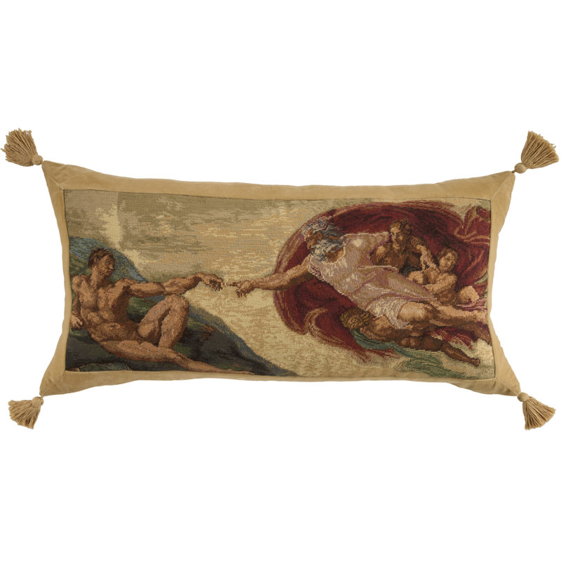 Mina Victory Vintage Pillow Creation 22" x 41" Multicolor Indoor Throw Pillow