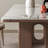 Ash wood solid wood rock plate dining table set-106884085