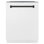 ZLINE Autograph 24 in. 3rd Rack Dishwasher w/ Auto Door Open, 44dBa, White Panel & Black Handle