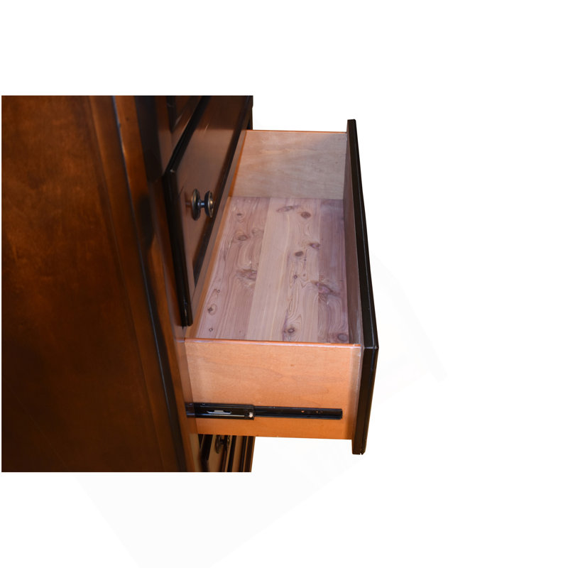 Commode en bois de couleur noyer foncé