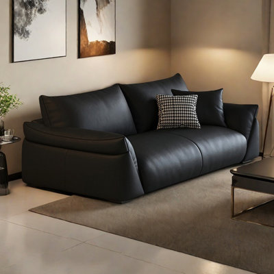 Italian modern and minimalist straight-row sofa
