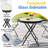 Folded Glass Round Outdoor Side Table-860741553-860741550