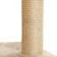 Ensemble de chat beige - 5 pièces, avec tablettes, perchoirs et poteaux à griffer-1558599991