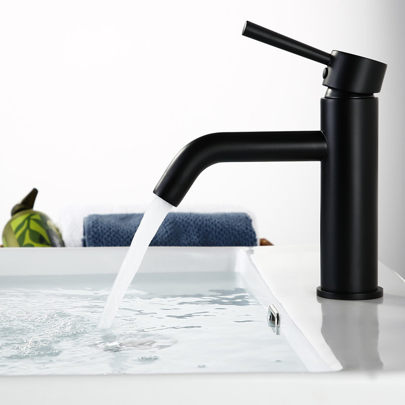 Single-handle Bathroom Faucet, Black