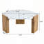 Table basse hexagonale de style moderne