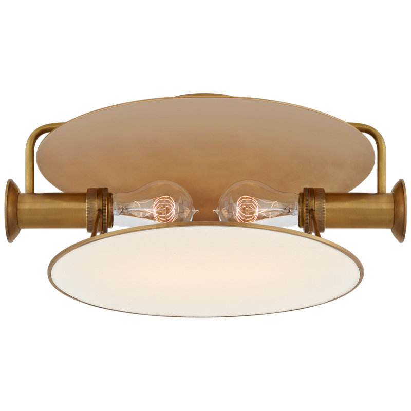 Osiris 2 - Light Flush Mount, Hand-Rubbed Antique Brass