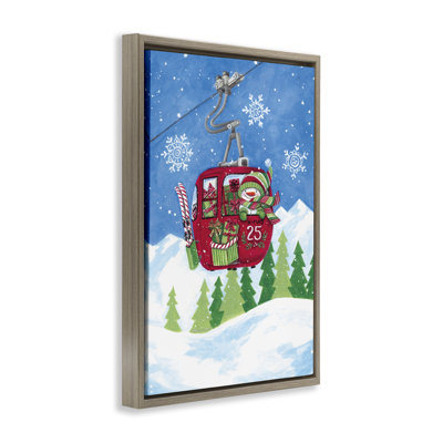 Bonhomme de neige sur cadre flottant, par Diane Kater