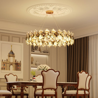 Lustre cylindrique en cristal Jannetje