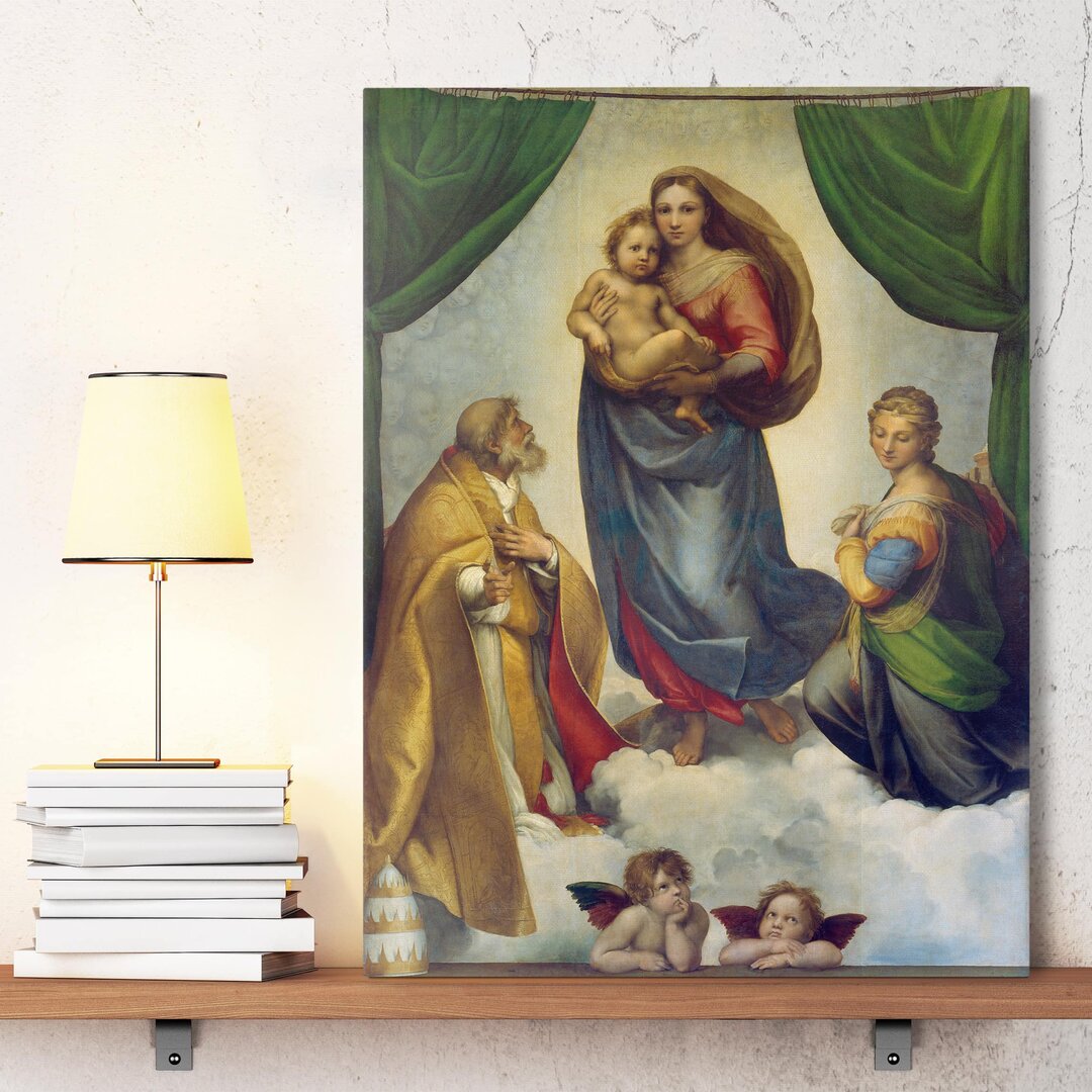 Leinwandbild Sixtinische Madonna von Raffael