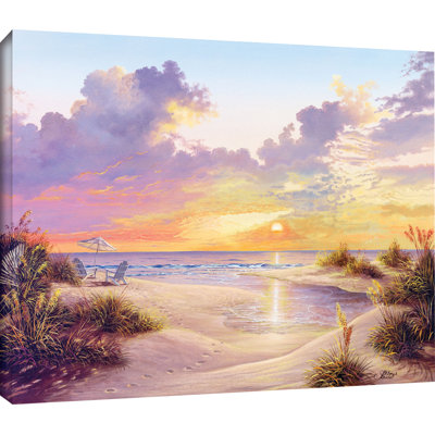 «Paradise Sunset», impression sur toile tendue