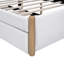 Lit plateforme tapissier avec pieds et gigogne en bois-1291538189