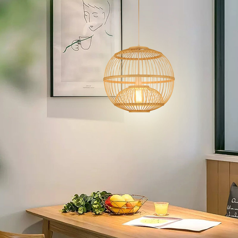 Luminaire suspendu sphère 1 lumière Loggins, H 13 po x l 13 po x P 13 po