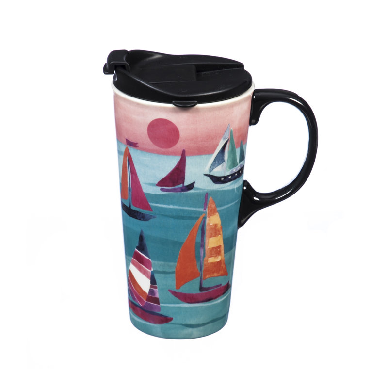 Grande tasse de voyage 17 onces voiliers