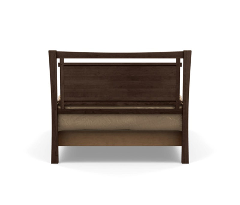 Monterey Upholstered Bed, California King, Smoke Cherry, Slate Fabric
