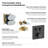 Cube 2-Function Thermostatic Complete Shower Faucet Set-134155022
