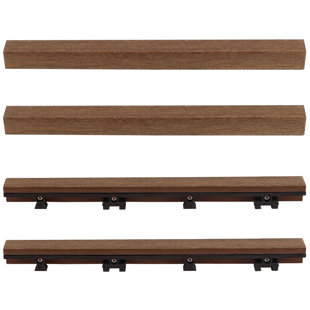 1" x 12" Quick Deck Composite Deck Tile Straight Trim (Set of 4)