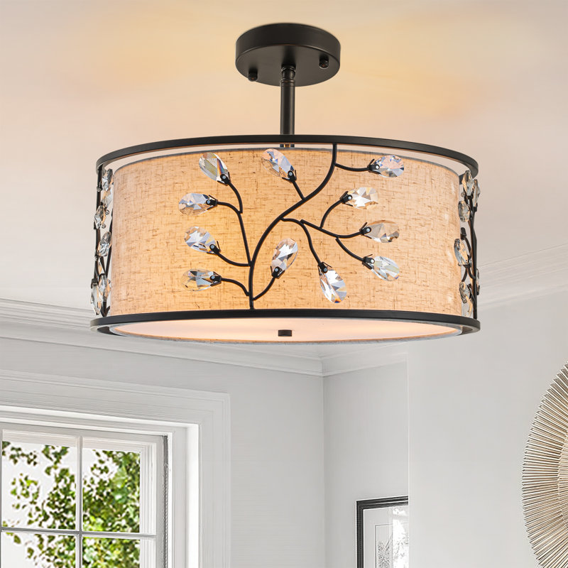Plafonnier semi-encastré 3 lumières Mance