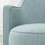 Fauteuil de meuble-lavabo pivotant rembourré en tissu entièrement assemblé-482920867