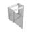 20" Wall-Mounted Bathroom Vanity with Ceramic Sink