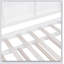 Lit simple en bois avec lit gigogne et tablette, parfait pour jouer et dormir, blanc