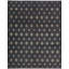 Hand-Knotted High-Quality Black and Beige Area Rug