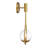 Desloge Metal Armed Sconce in Brass-1205757212