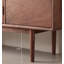 Buffet en noyer et verre de style scandinave