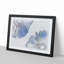 Two Blue Flowers in Abstract - Picture Frame Graphic Art Print-55777852-55777855