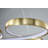 Egremt Gold LED Chandelier With White Acrylic Diffuser-1371388937