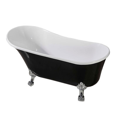 63'' x 28'' Freestanding Soaking Acrylic Bathtub
