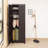 57" Tall 3 Shelf Storage Cabinet in Espresso-725488436-725103771