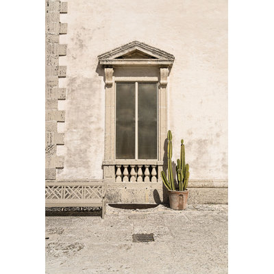 «Cactus Window» par Adam Mowery - Photographie à cadre flottant sur toile