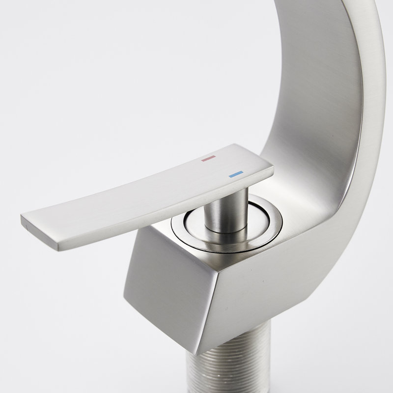 Single-Hole Single-handle Bathroom Faucet, Brushed Nickel