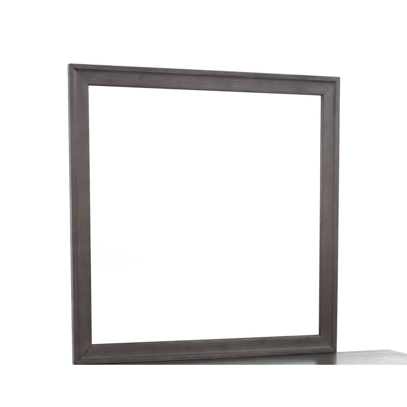 Miroir de commode Devaya, Gris anthracite