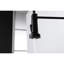 Robinet de cuisine à ressort - Acier inoxydable, noir mat, monotrou, douchette extractible pour une utilisation pratique en acier, buse pivotante à 360 °, contrôle du débit d'eau