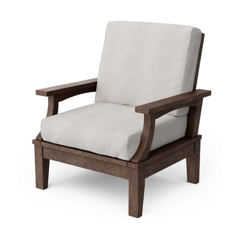 Chaise à assise profonde Heritage, Beige, Brun
