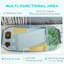 Aquarium de tortue avec panneaux transparents et zone de plantes - L 24,5 po x l 12,28 po x H 9 po