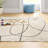 Rectangle Audeliz Abstract Machine Made Power Loom Polypropylene Area Rug in Cream-804500741