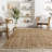 Werts Handmade Tufted Farmhouse Jute Tasseled Brown Rug-1846890494