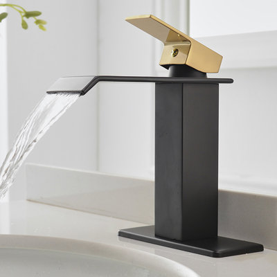 Single-Hole Single-handle Bathroom Faucet with Drain Assembly