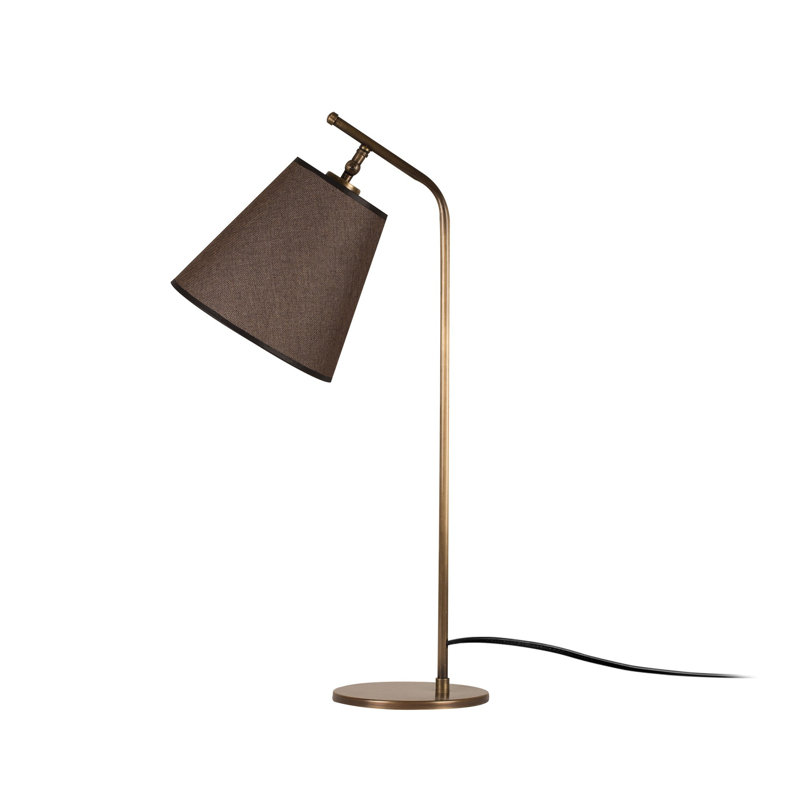 Lampe de table en métal, gris, Bronze