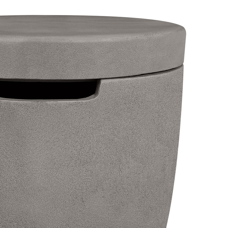 70 lb. Eldora 19 in. x 19 in. Round Concrete Propane Tank Cover Fire Pit Accessory, Shade