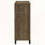 Rustic Oak Sliding Barn Door Bar Cabinet