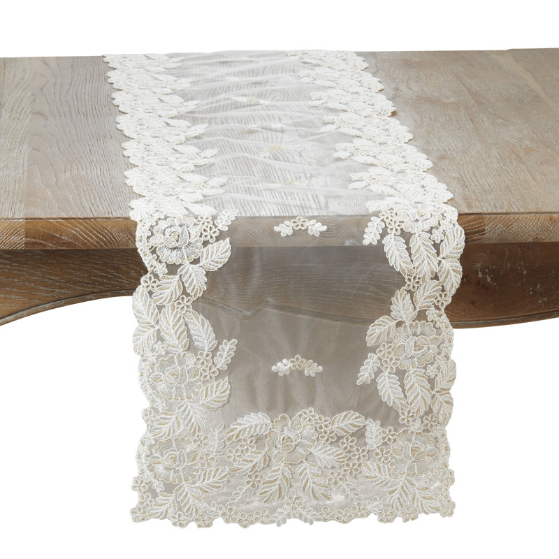 Threaded Lace Net Table Runner