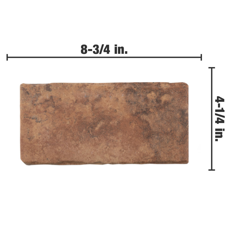 Tech Land 4.25'' W x 8.75'' L Porcelain Subway Singular Tile