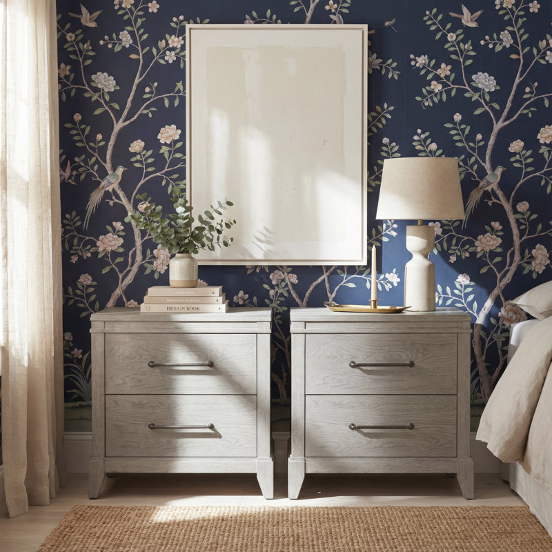 Aathan Two Nightstands Set