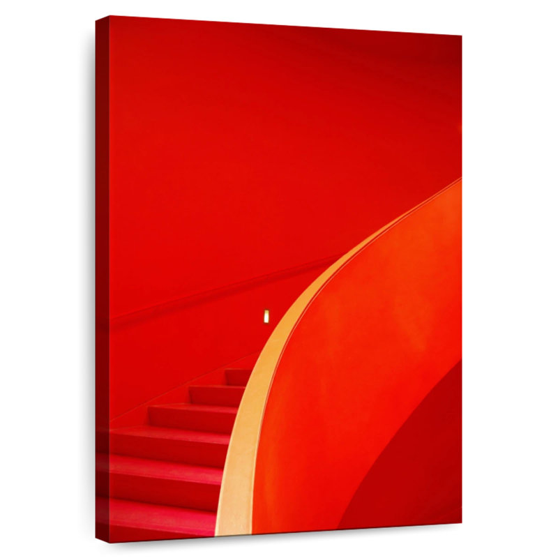 Lilie Red Staircase, 12" H x 8" W