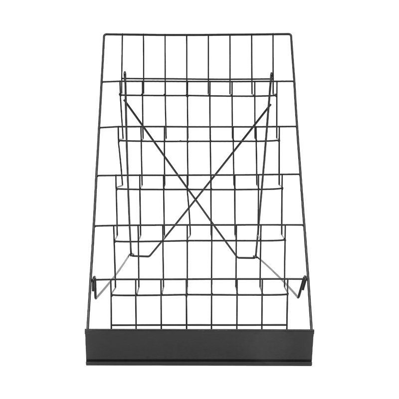 Porte-revues de bureau en fer, Noir