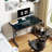 Eureka Ergonomic Music Sensing RGB LED Glass Gaming Desk
